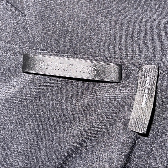 Helmut Lang Asymmetric Long Sleeve Polyester Dress Size Medium - Picture 12 of 12